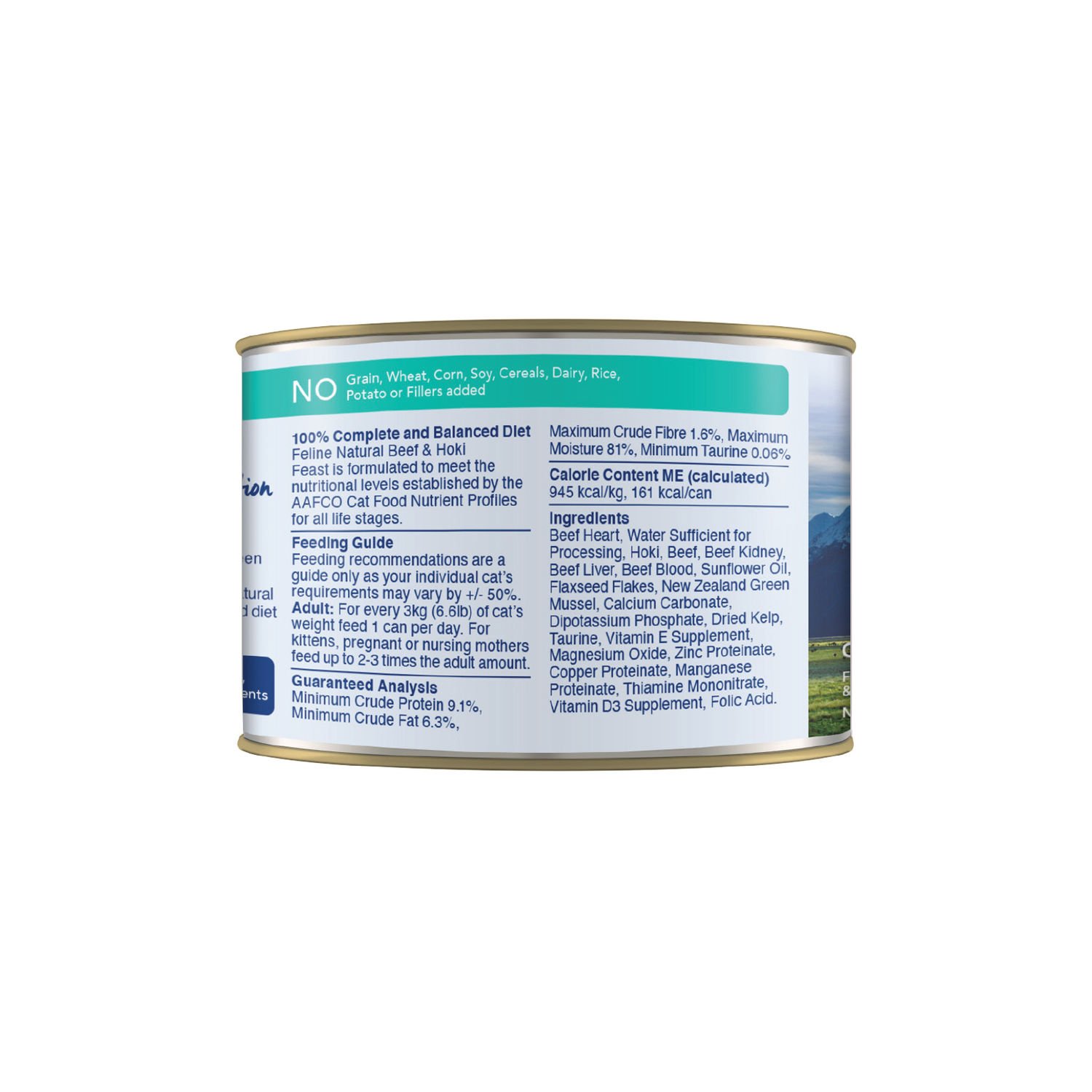 K9 캔 필라인 내추럴 캣 주식캔 소고기&호키 피스트 170g