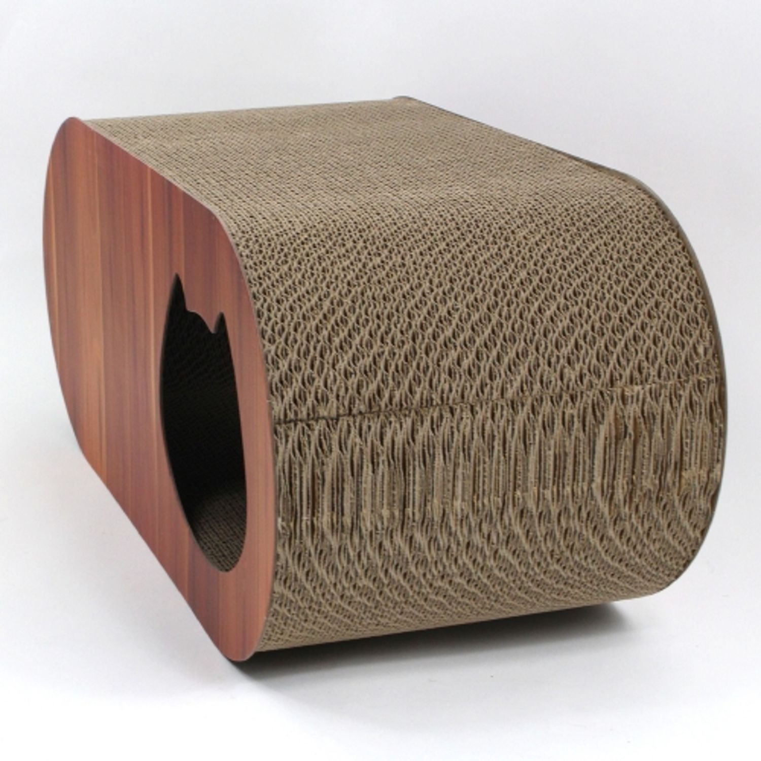 도트캣 튜브 스크래쳐 숨숨집 브라운