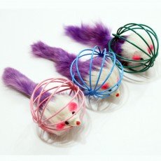 펫모닝 장난감 와이어볼 쥐 1개 색상랜덤