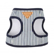 이츠독 데님 베스트 하네스 스트라이프 S