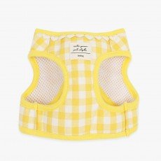 이츠독 하트 체크 하네스 옐로우 S