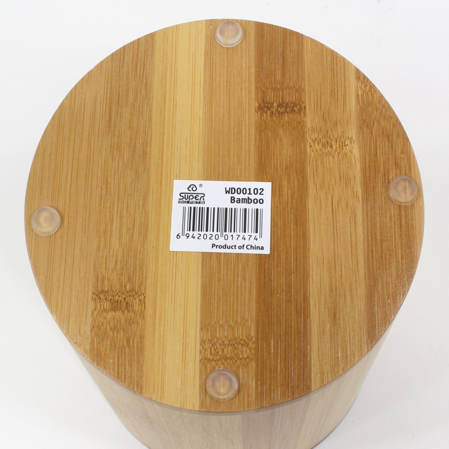 수퍼펫 대나무 원목 키높이 식기 M