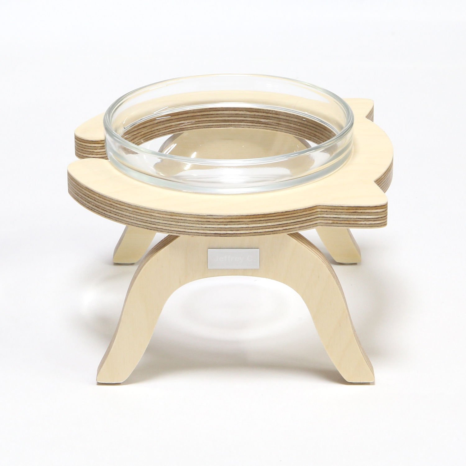 제프리공방 강아지 원목 물그릇 수반 소형 프리미엄 (물그릇 포함)