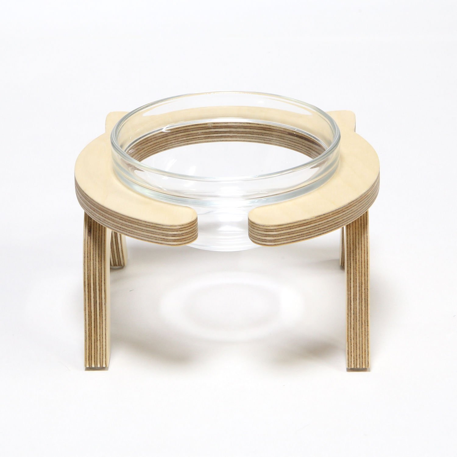 제프리공방 강아지 원목 물그릇 수반 소형 프리미엄 (물그릇 포함)