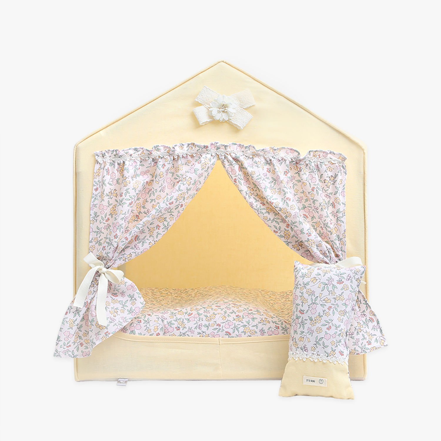 이츠독 플로라 가든 프레임 하우스 옐로우 M사이즈